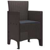 Garden Chair 2 pcs Brown 53 x 49 x 85 cm Polypropylene 847456