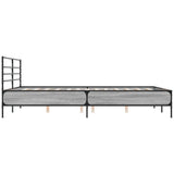 Bed Frame without Mattress Grey Sonoma 160x200 cm 3280055