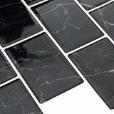 Subway Tile 20 pcs Black Marble 30.5 x 30.5 cm 42021222
