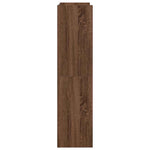 ZNTS Shoe Rack Brown Oak 60x25x100 cm Engineered Wood 859875