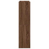 ZNTS Shoe Rack Brown Oak 60x25x100 cm Engineered Wood 859875