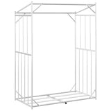 Firewood Rack with Rain Cover 150x80x200 cm Galvanised Steel 4104954