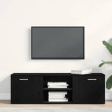 TV Cabinet Black Oak 120x34x37 cm Engineered Wood 862475