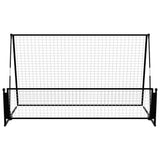 93373 2 in 1 Soccer Rebounder Football Goal 202x104x120 cm Steel