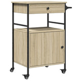 Kitchen Trolley Sonoma Oak 56x43x89.5 cm Engineered Wood 842392