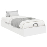 Ottoman Bed Frame White 80.5 x 200 cm Engineered Wood 3409261