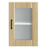 Kitchen Wall Cabinet with Glass Door Lucca Sonoma Oak 853770