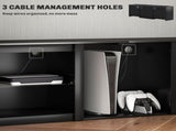 65" TV Stand, with LED Lights and Storage - Black T3398P344787