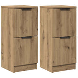 Sideboards 2 pcs Artisan Oak 30x30x70 cm Engineered Wood 856962
