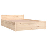 Bed Frame without Mattress with Drawers Small Double 3103539