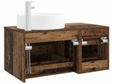 Bathroom Furniture Set 2 pcs Old Wood Engineered Wood 3404014
