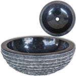 ZNTS Basin Marble 40 cm Black 242672