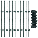 Fence and Post Green 0.4 x 25 m Steel 3336245