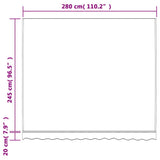 Replacement Fabric for Awning Red and White Stripe 3x2.5 m 367714