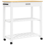 Kitchen Trolley MONZA 84x40x88.5 cm Solid Wood Pine 376102