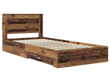 Bed Frame with Drawer with Headboard Manual Engineered Wood 3410356