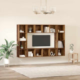 TV Cabinet Set 4 pcs Brown 37 x 37 x 142.5 cm Engineered Wood 3393543