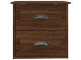 Wall-mounted Bedside Cabinet Brown Oak 41.5x36x53cm 816406