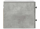 Wall-Mounted Bedside Cabinet Concrete Grey 33 x 34.5 x 40 cm 897961