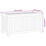 Garden Box 114x50x58 cm Solid Wood Teak 318732