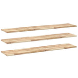 Floating Shelves 3 pcs 140x30x2 cm Untreated Solid Wood Acacia 3279385