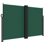 ZNTS Retractable Side Awning Dark Green 160x600 cm 4004635