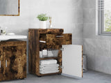 Bathroom Cabinet Set TULUM Smoked Oak 37 x 31.5 x 82 cm 880346