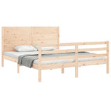 Bed Frame without Mattress 160x200 cm Solid Wood 3194646
