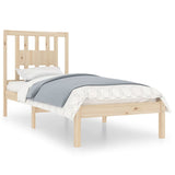 3104048 Bed Frame without Mattress Solid Wood 90x200 cm