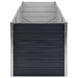Garden Raised Bed Anthracite 240x80x77 cm Galvanised Steel 45726
