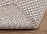 Area Rugs Square LUGO Cream and Taupe 120 x 120 cm Polyester 42022707