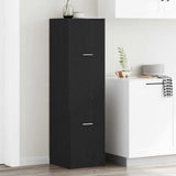 Apothecary Cabinet Black oak 40 x 41 x 144.5 cm Engineered wood 3365623