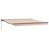 Retractable Awning Blue and Orange 400 x 300 cm 3330574