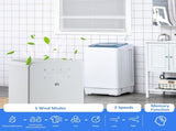 2000mL Portable Dehumidifier with Air Purifier, 24H Timer, 5 Modes, 10L/Day, for Home Laundry, White T3398P342286