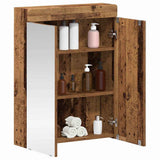 Bathroom Mirror Cabinet TULUM Old Wood 60 x 16.5 x 78 cm 880369