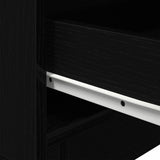 Bedside Cabinet 2 pcs Black Oak 45 x 40 x 55 cm Engineered Wood 863062