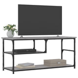 TV Cabinet Grey Sonoma 103x38x46.5 cm Engineered Wood and Steel 831826