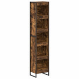 Book Cabinet Smoke Oak 40 x 30 x 189.5 cm Engineered Wood 886380