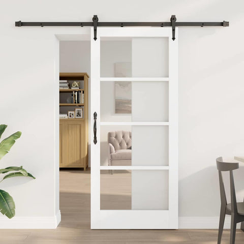 Sliding Door Manual ORKDAL White 78 x 202 cm Wood and metal 3332468