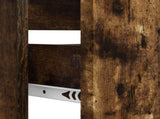 Bathroom Sink Cabinet ALKMAAR Smoked Oak 82 x 41x 59 cm 896140