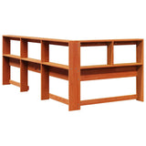 Bookcase Headboard L-Shaped Wax Brown 100 cm Solid Wood Pine 859273