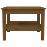 Coffee Table Honey Brown 55x55x40 cm Solid Wood Pine 814272