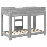 Bunk Bed for Kids Grey Sonoma 80 x 160 cm Engineered Wood 3410552