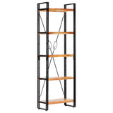 5-Tier Bookcase 60x30x180 cm Solid Acacia Wood 286588