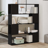 TV Cabinet Set Black Oak 100 x 24 x 124.5 cm Engineered Wood 862697