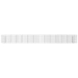 152029 Gabion Raised Bed Galvanised Iron 470x50x50 cm