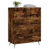 Chest of Drawers Smoked Oak 69.5x34x90 cm Engineered Wood 827825