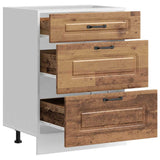 Kitchen Base Cabinet "Kalmar" Old Wood Engineered Wood 854287