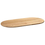 Table Top 120x60x2 cm Solid Wood Oak Oval 4009063
