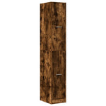Apothecary Cabinet Smoked Oak 30x41x174.5 cm Engineered Wood 3309631